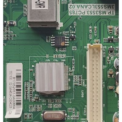 MAIN FUENTE PARA TV TOSHIBA / NUMERO DE PARTE 02-SW453A-C004028 / TP.MS3553.PC785 / 3MS553LCANA.02 / B17052051-0AA00664 / DISPLAY ST5461B05-6 VER2.2 / MODELO 55L510U18	 - Imagen 2